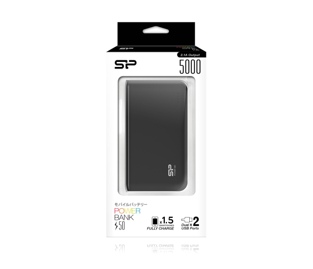 Silicon Power Power Bank 5000 mAh, 2.1A (czarny) - 526684 - zdjęcie 6